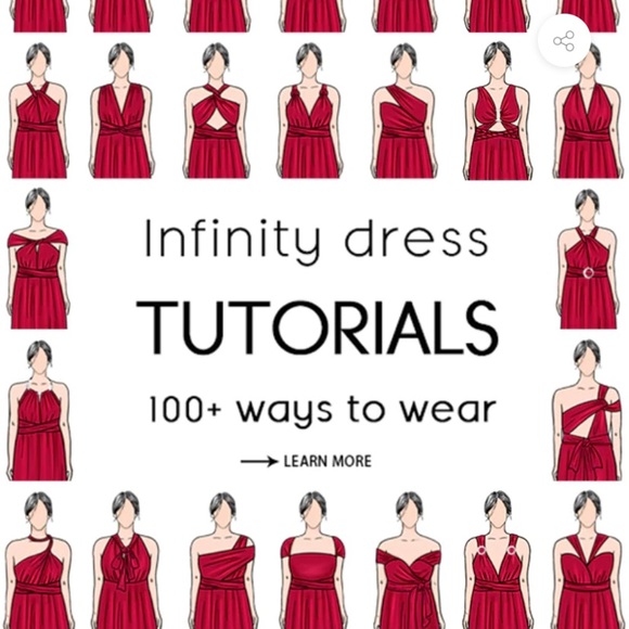 Infinity dress multi-style aqua Bridesmaid dress O/S - Picture 7 of 7